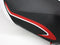 LuiMoto Team Triumph Seat Cover 2011-2015 Triumph Speed Triple / R - CF Black/White/Red