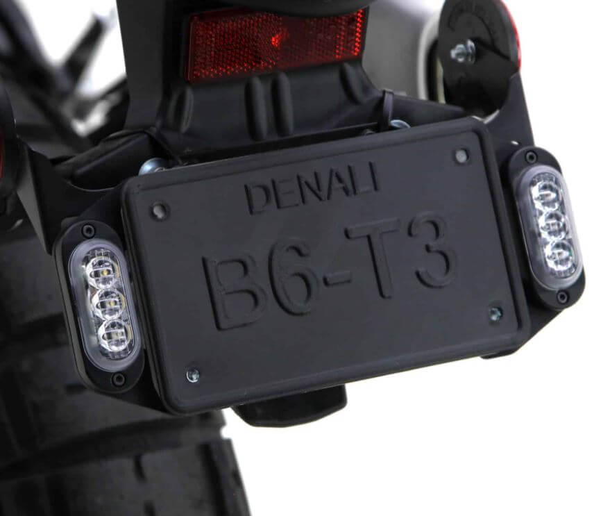 Denali License Plate Mount for T3 Signal Pods