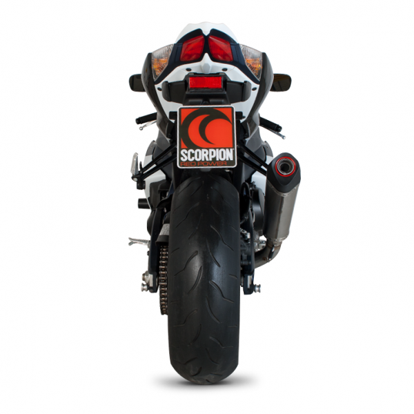 Scorpion Serket Taper Slip-on Single Exhaust System 09-11 Suzuki GSXR 1000