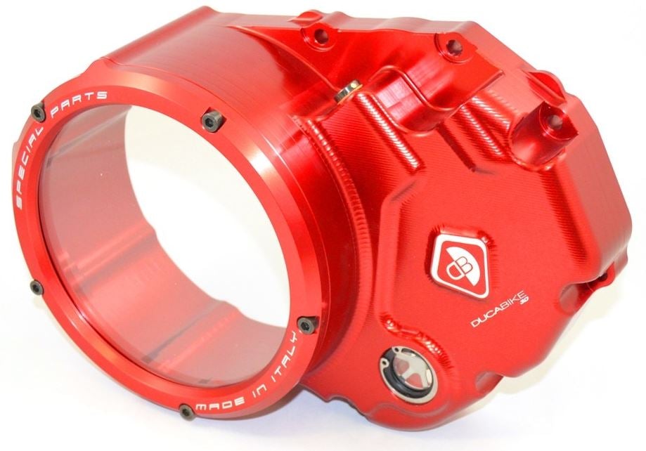 DucaBike CCDV05 3D-EVO Clear Clutch Cover for Ducati Hypermotard/Monster 821/Multistrada 950/Scrambler 1100/Supersport 950