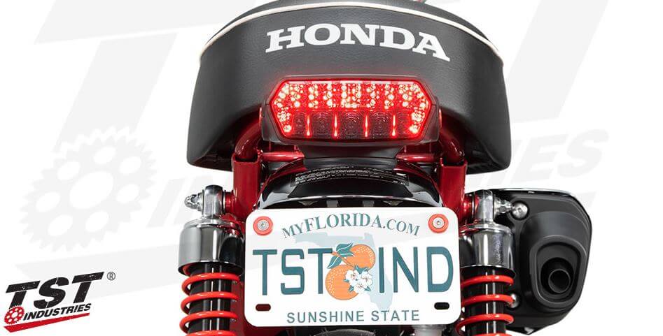 TST Industries Programmable Sequential LED Integrated Tail Light for '19- Honda Monkey