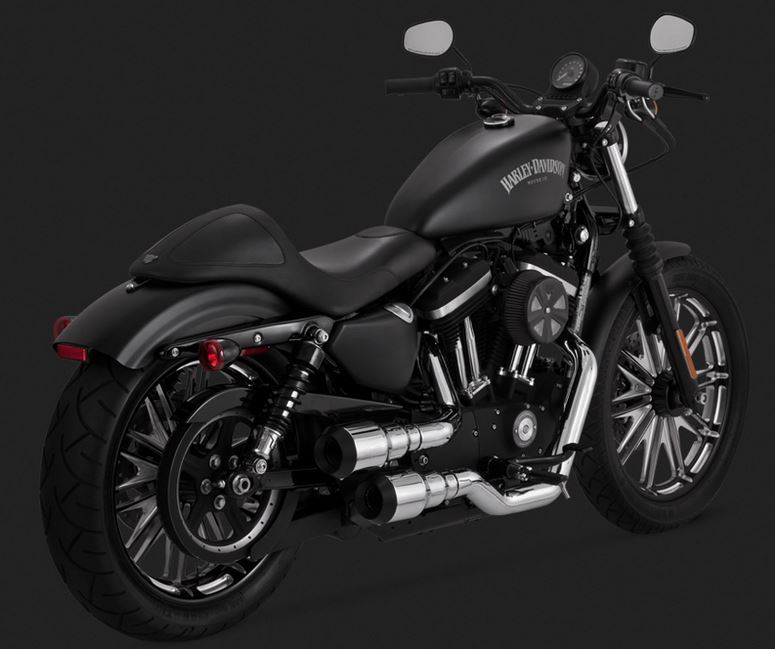 Vance & Hines Hi-Output Grenades 2-into-2 Chrome Full Exhaust