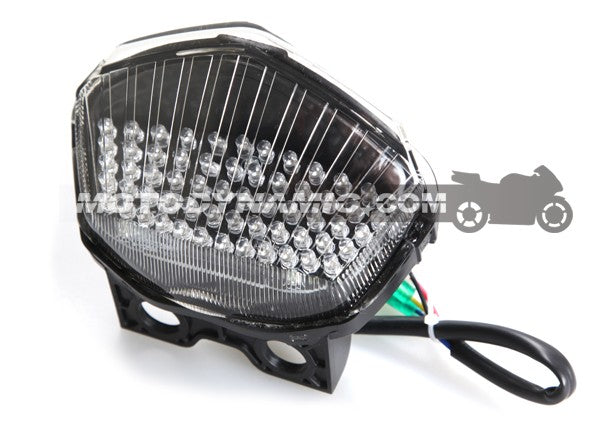 Motodynamic Sequential LED Tail Light for 2008-2012 Kawasaki Ninja 250R - Clear