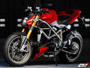 LuiMoto Team Italia Suede Leather Rider Seat Cover '09-'15 Ducati Streetfighter - Motostarz USA
