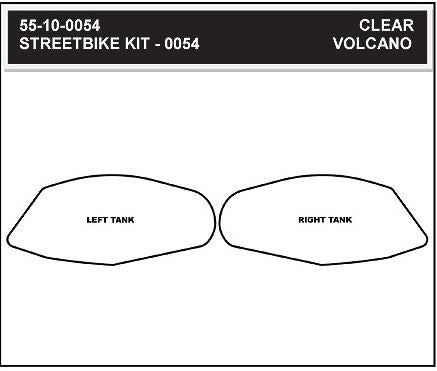 StompGrip Volcano Traction Tank Pad Kit for 2008-2010 Suzuki GSX-R600/750