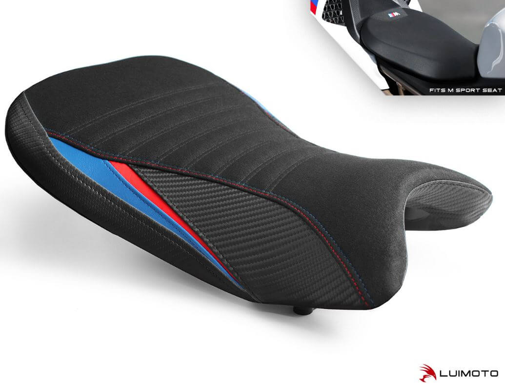 LuiMoto Motorsports M Sport Rider Seat Cover 19-25 BMW S1000RR / 21-22 M1000RR / 23-25 M1000R
