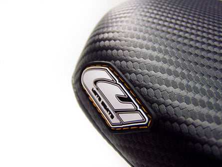 LuiMoto Raven Edition Seat Cover 06-07 Yamaha YZF-R6 - Cf Black/Deep Yellow