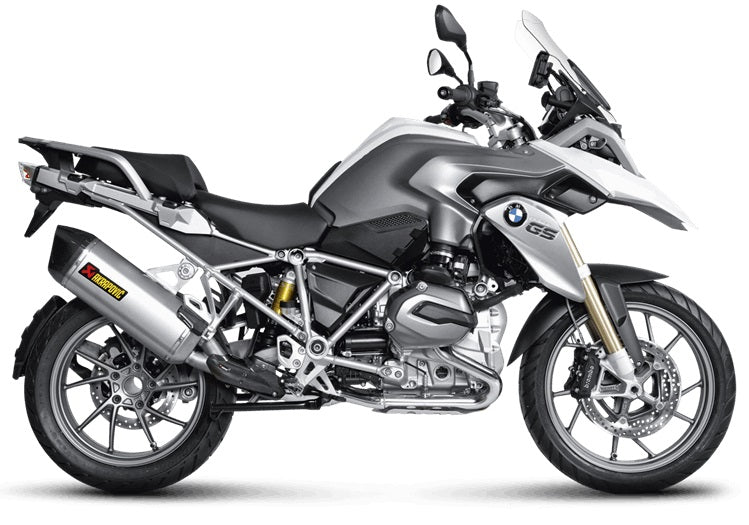 Akrapovic Slip-On Line (Titanium) Exhaust System for 2013-2015 BMW R1200GS [S-B12SO10-HAAT]