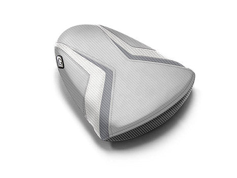LuiMoto Team Suzuki Seat Covers 2007-2008 Suzuki GSX-R1000 - Cf Black/Silver/Gunmetal/White