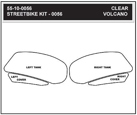 StompGrip Volcano Traction Tank Pad Kit for 2009-2015 Suzuki GSX-R1000