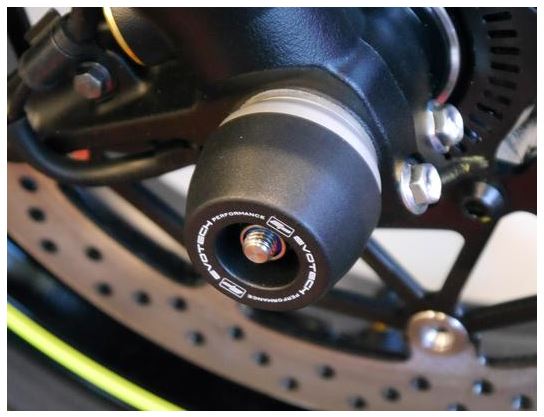 Evotech Performance Front Axle Sliders 2017+ Suzuki GSXR 1000