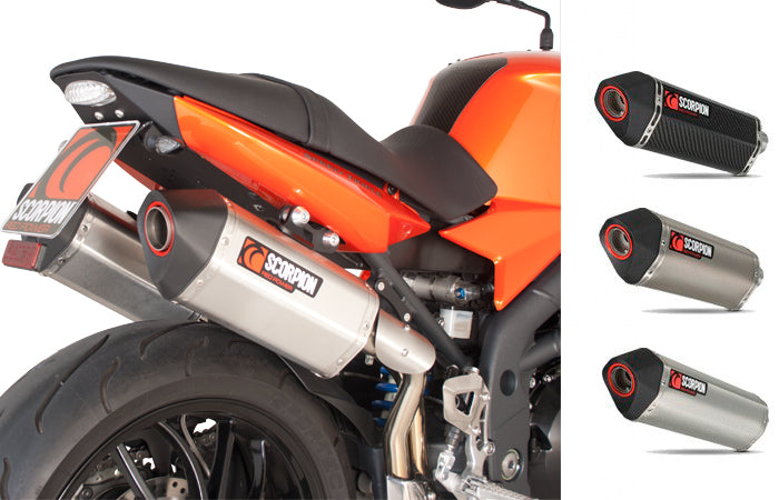 Scorpion Serket Parallel Slip-on Exhaust System '05-'10 Triumph Speed Triple 1050