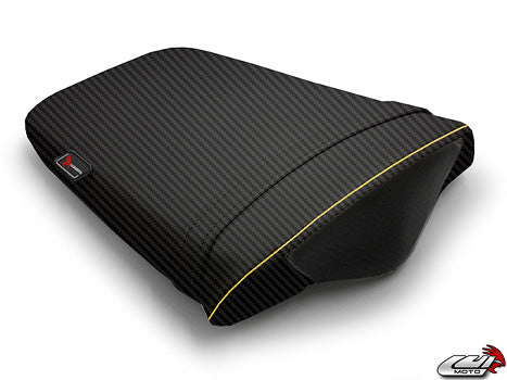 LuiMoto Sport Seat Covers '06-'12 Triumph Daytona 675/R - CF Black/Gold - Motostarz USA