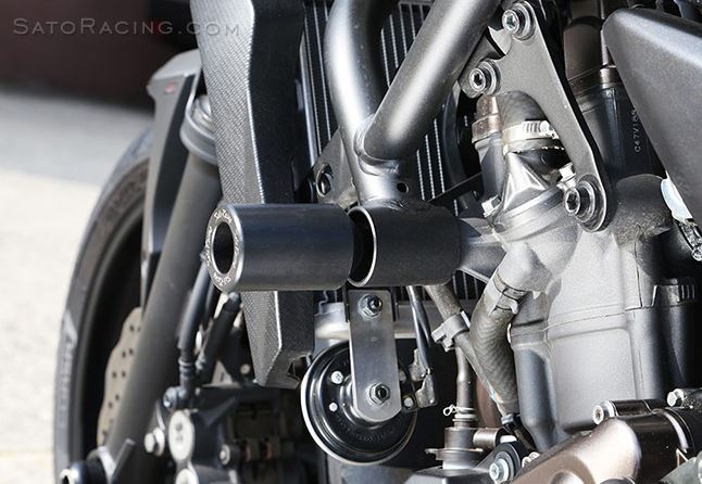 Sato Racing Frame Sliders for 2014-2017 Yamaha MT-07 / FZ-07 | Y-MT07FS-BK