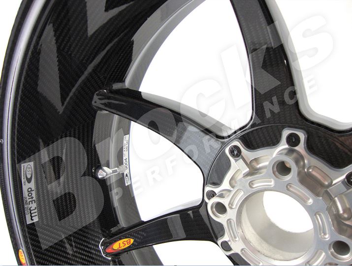 BST 6" x "17 Carbon Fiber Rear Wheel for Ducati 1098/R/S, 1198, 1199 Panigale, Streetfighter, Monster 1200