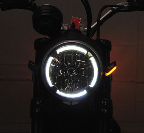 New Rage Cycles Front Turn Signals 2015+ Ducati Scrambler Icon/Classic/Urban Enduro