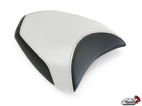 LuiMoto Team Italia Seat Covers 2010-2014 Ducati Multistrada - CF Black/CF Pearl Sides