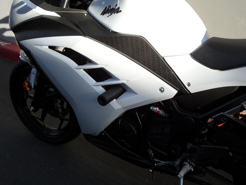 Shogun No-Cut Frame Slider Black for 2013-2015 Kawasaki Ninja 300  Non-ABS