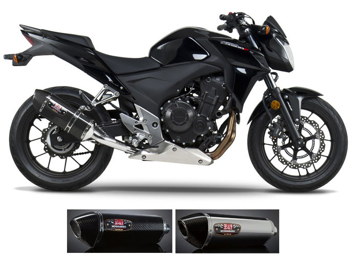 Yoshimura Street R-77 Slip-On Exhaust Systems for '13-'15 Honda CB500F/CBR500R
