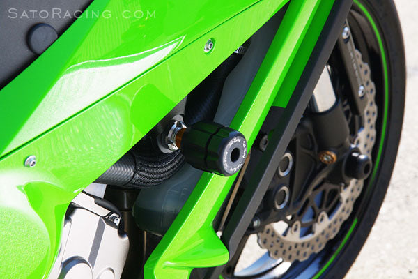 Sato Racing Revolver-Style Frame Sliders for 2011-2015 Kawasaki ZX10R