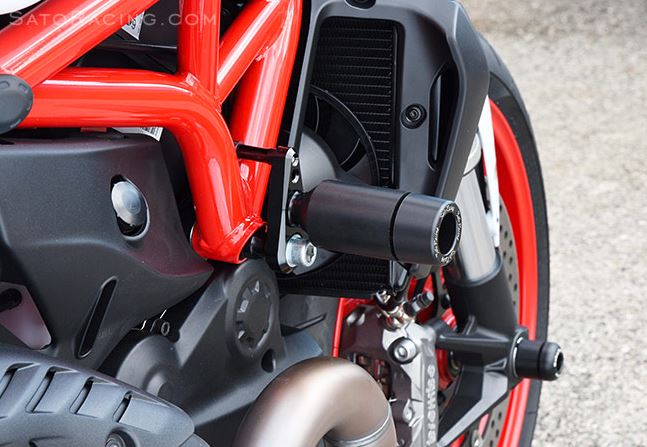 ドカティモンスター821 サイドスライダー Sato Racing Frame Sliders for 2014-2015 Ducati Monster 821/1200 [H