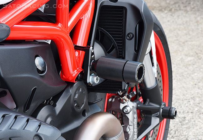 Sato Racing Frame Sliders for 2014-2015 Ducati Monster 821/1200 [H-M1214FS-BK]