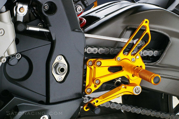 Sato Racing Adjustable Rearsets for 2009-2014 BMW S1000RR