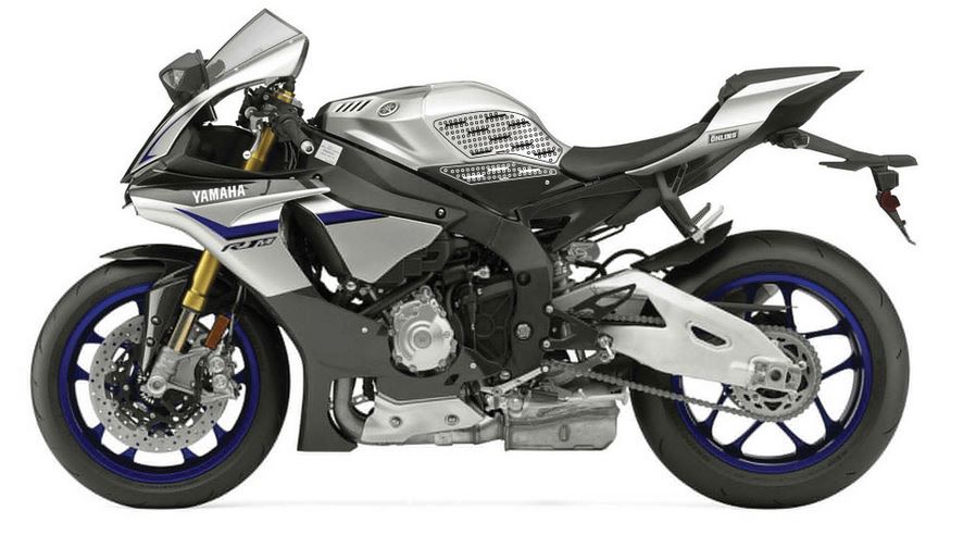 StompGrip Volcano Traction Tank Pad Kit for 2015-2016 Yamaha R1 / R1M