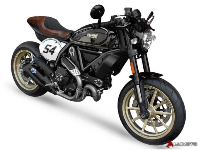 LuiMoto DIAMOND II Seat Cover '17-'21 SCRAMBLER CAFE RACER| Rider