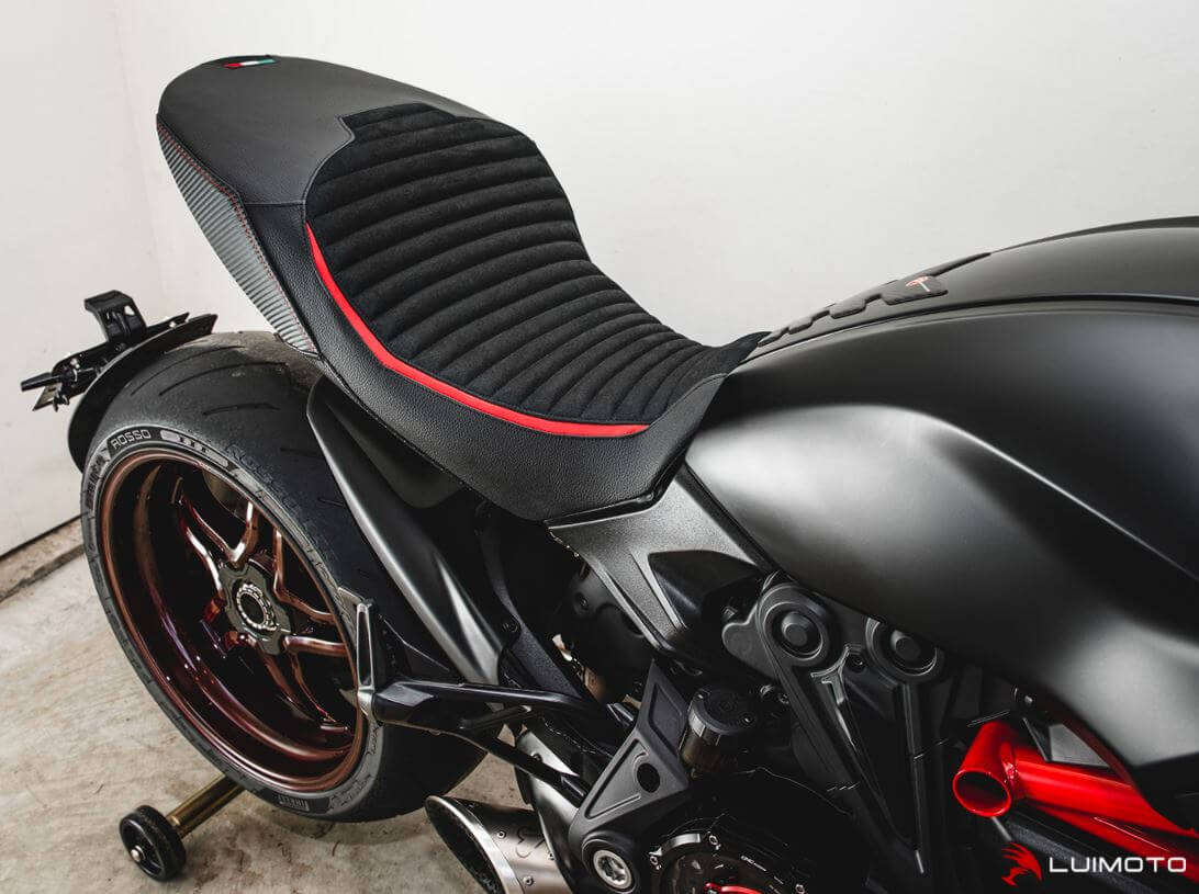 LuiMoto Classic Sport Seat Cover '19-'21 DUCATI DIAVEL 1260| Rider Low Seat
