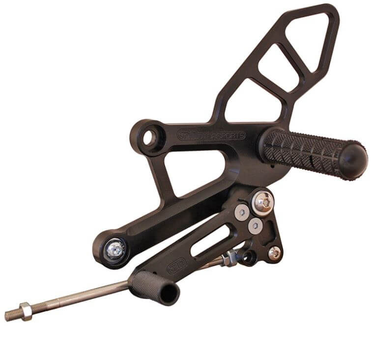 Woodcraft Complete Adjustable Rearset Kit Standard Shift for Honda CBR250R