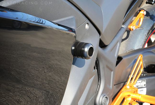 Sato Racing Type 2 No-Cut Frame Sliders for 2015+ Yamaha R3 [Y-R3FS2-BK]