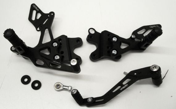 LighTech Adjustable Rearsets w/Folding Foot Pegs 2009-2014 Suzuki GSXR 1000