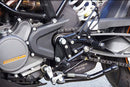Sato Racing Adjustable Rearsets for 2011-2014 KTM 125/200 Duke - Black