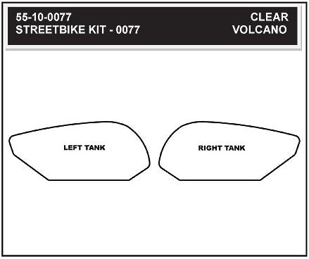 StompGrip Volcano Traction Tank Pad Kit for 2006-2012 Triumph Daytona 675, 2008-2012 Street Triple