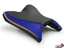 LuiMoto Sport Seat Covers '10-'14 Yamaha FZ8/Fazer 8 - CF Black/Blue - Motostarz USA