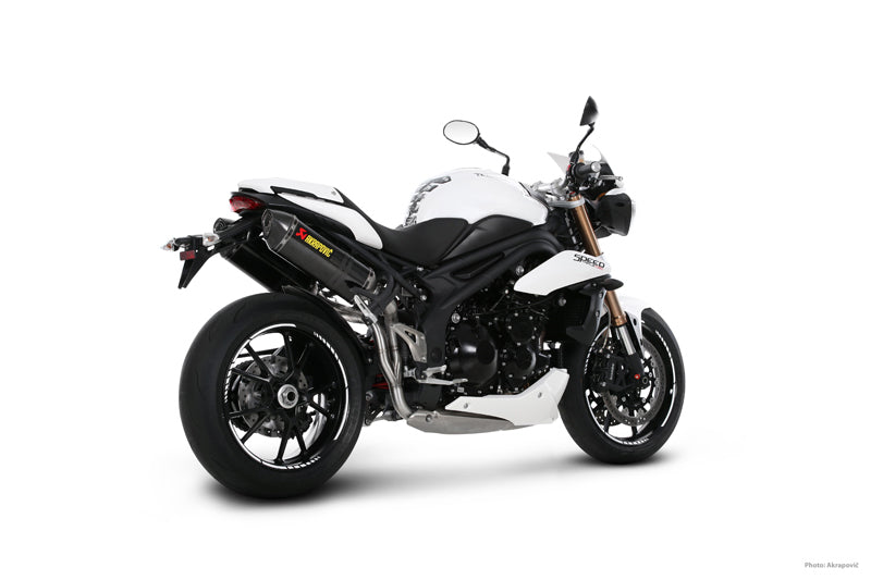 Akrapovic Slip-On Line (Carbon) Exhaust System 2011-2015 Triumph Speed Triple / R 1050