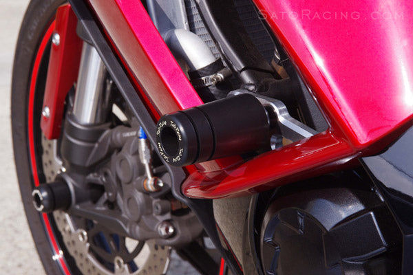 Sato Racing No-Cut Frame Sliders for 2011-2012 Kawasaki Z1000SX (Ninja 1000)