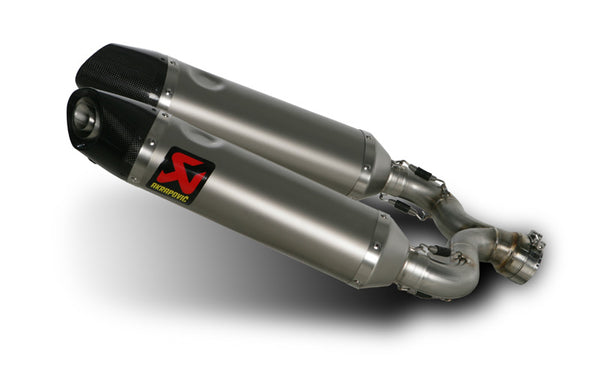 Akrapovic Titanium w/Carbon Tip Slip-on Exhaust System 2008-2009 Aprilia  Shiver 750 GT