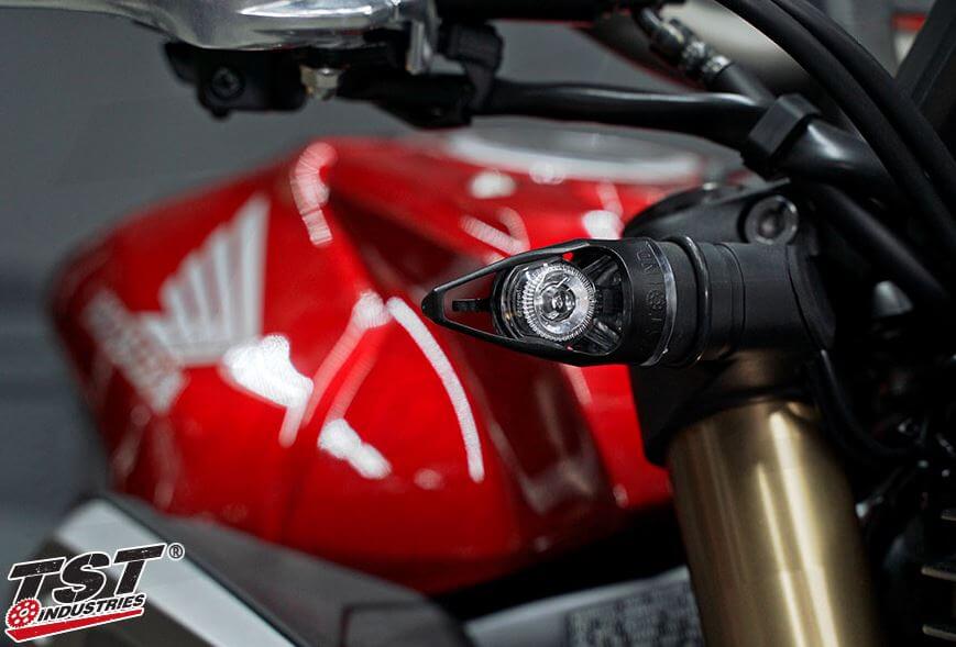 TST Industries Mech-GTR Front LED Turn Signals '19- Honda CB650R 