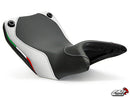 LuiMoto Team Italia Seat Covers 2010-2014 Ducati Multistrada - CF Black/CF Pearl Sides