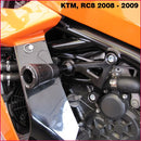 GB Racing No-Cut Frame Slider Kit for '08-'16 KTM RC8, RC8R