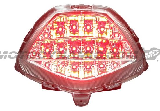 Motodynamic Sequentail LED Tail Light for '11-13 Honda CBR250R, 2015 CBR300R - Clear