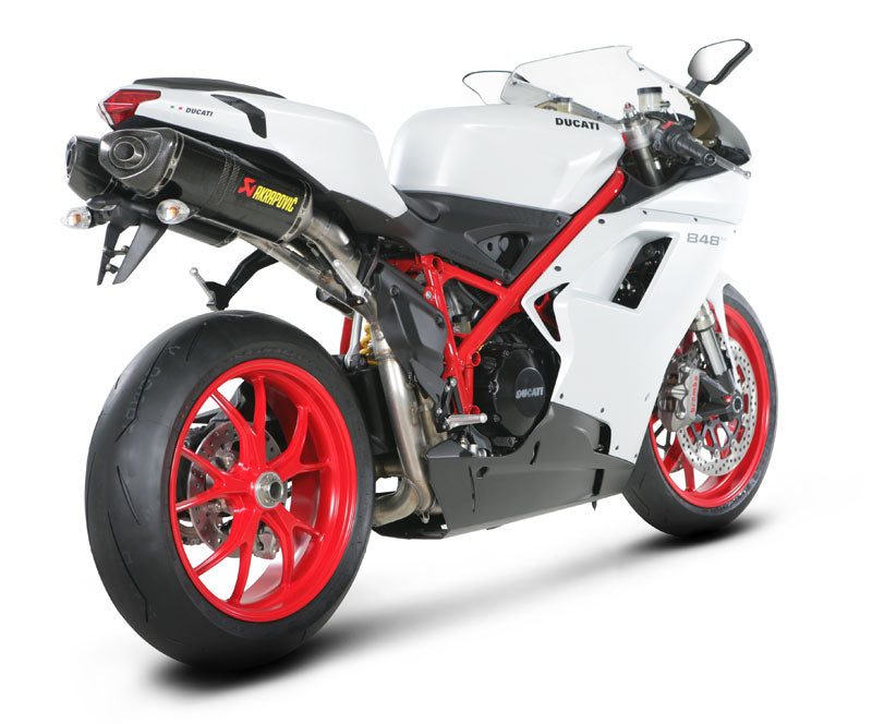 Akrapovic Slip-On Line (Carbon) Open Exhaust System 2008-2014 Ducati 848 / EVO - Motostarz USA