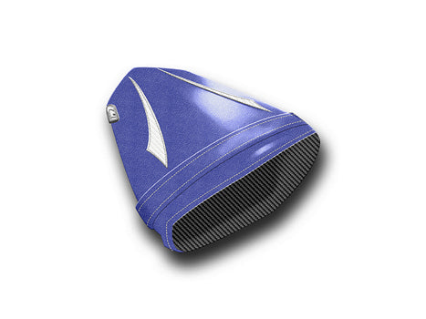 LuiMoto Raven Edition Seat Cover 06-07 Yamaha YZF-R6 - Cf Black/Pearl/Deep Blue