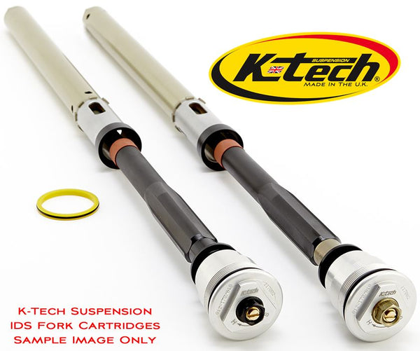 K-Tech Suspension 25SSK IDS Front Fork Cartridge Kit for 2014-2015 Kawasaki Z1000 (Springs Included) [130-114-150/020]