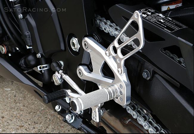 Sato Racing Adjustable Rearsets '15 and up Suzuki GSX S 1000, GSX S 1000F