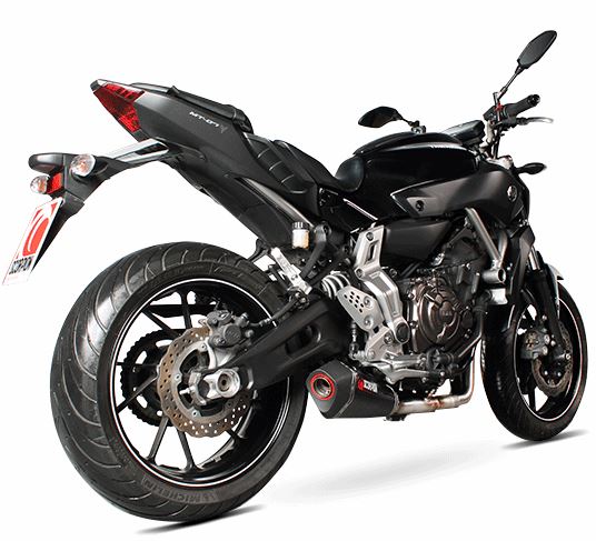 Scorpion Serket Taper Full Exhaust System for '14-'19 Yamaha FZ-07/MT-07