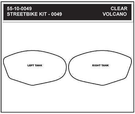 StompGrip Volcano Traction Tank Pad Kit for 2005-2006 Suzuki GSX-R1000