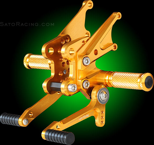 Sato Racing Adjustable Rearsets for 2006-2011 Kawasaki Ninja ZX14 / ZX14R